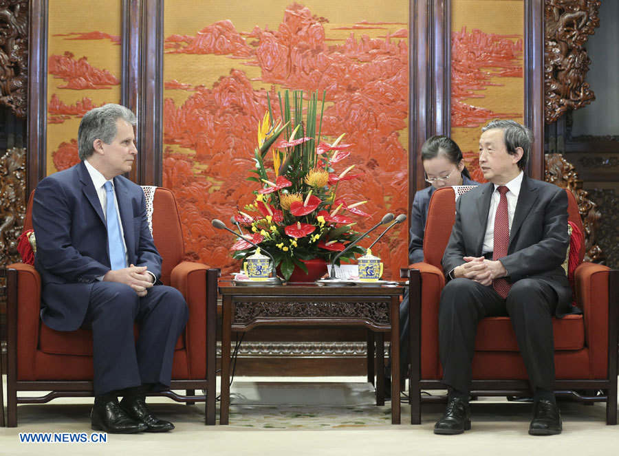 Un vice-Premier ministre chinois rencontre un responsable du FMI