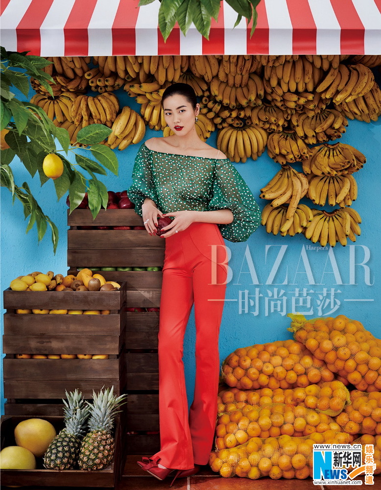 Liu Wen en couverture de BAZAAR