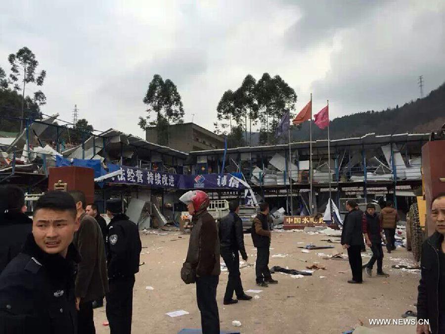 Chine : un disparu et vingt blessés sur le chantier d'un tunnel routier