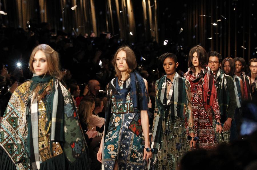 Fashion Week de Londres: Défilé Burberry Prorsum automne/hiver 2015 