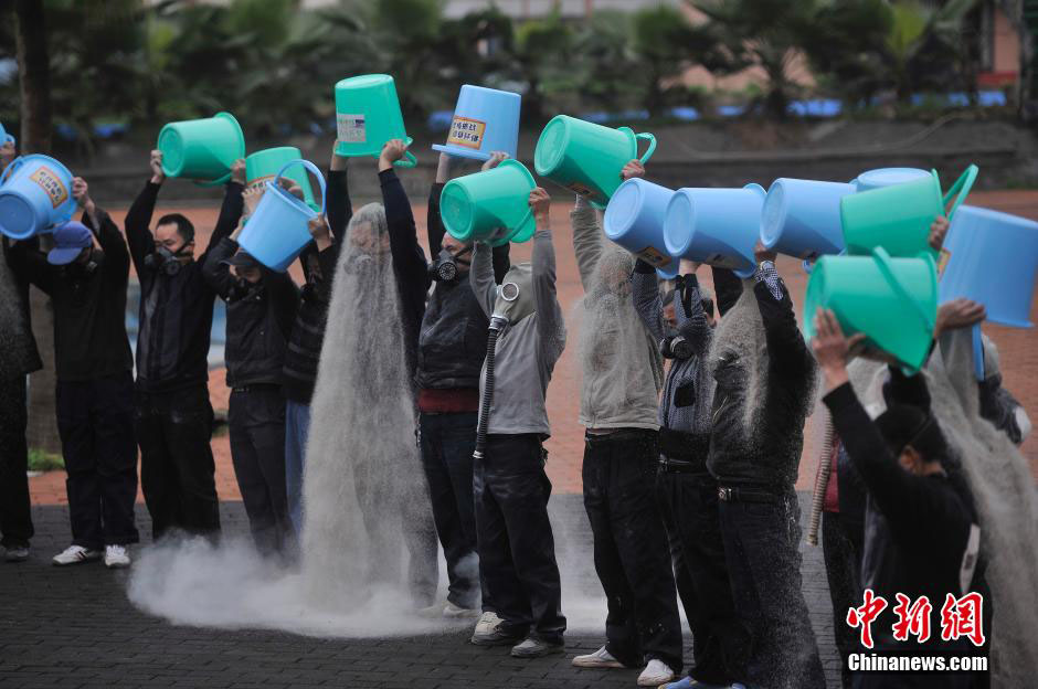 Chongqing et le challenge des seaux de sable