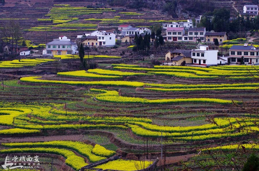 Les beaux paysages de campagne du Shaanxi – la ville de Xuanwo à Ankang