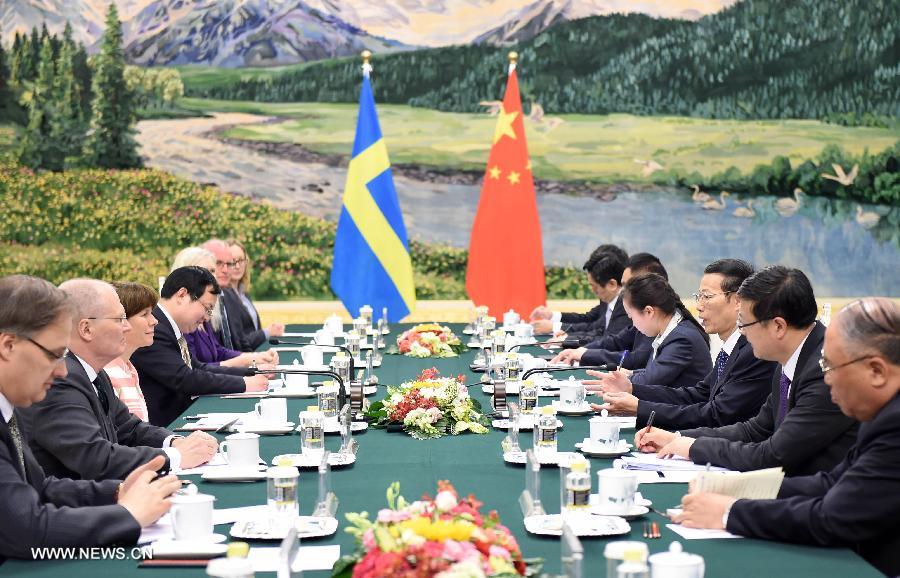 La Chine renforcera sa coopération avec la Suède en matière de protection de l'environnement 