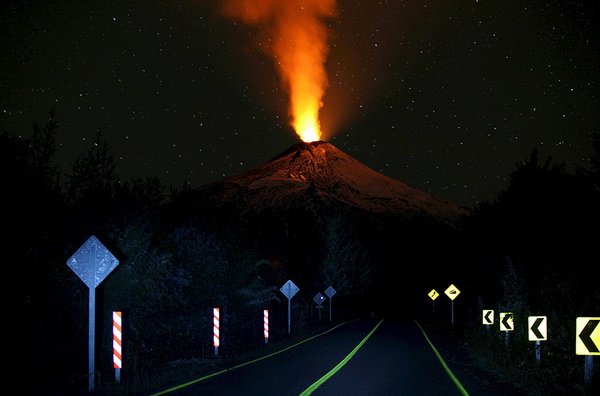 Eruption volcanique dans le sud du Chili