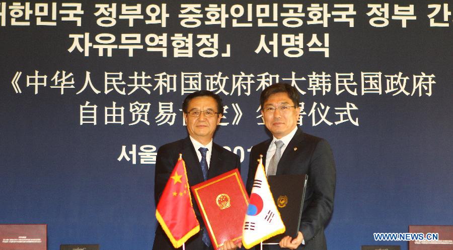 La Chine et la Corée du Sud signent un ALE en tant que nouveau moteur de croissance