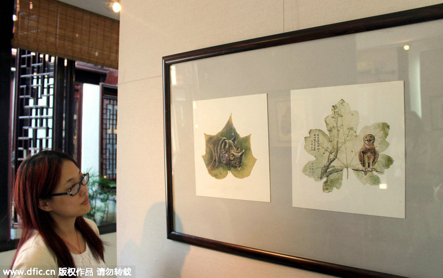 Peintures sur feuilles à Suzhou