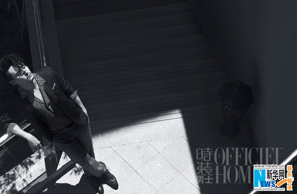 L'acteur Chang Chen pose pour un magazine