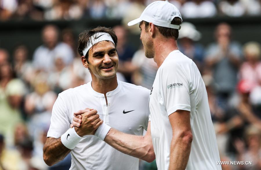 Wimbledon: Roger Federer se qualifie pour le 3e tour