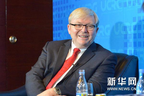 L'ancien Premier ministre australien Kevin Rudd accorde une interview exclusive à Xinhuanet à Beijing, le 29 juin 2015. (Xinhuanet/Guo Xiaotian)