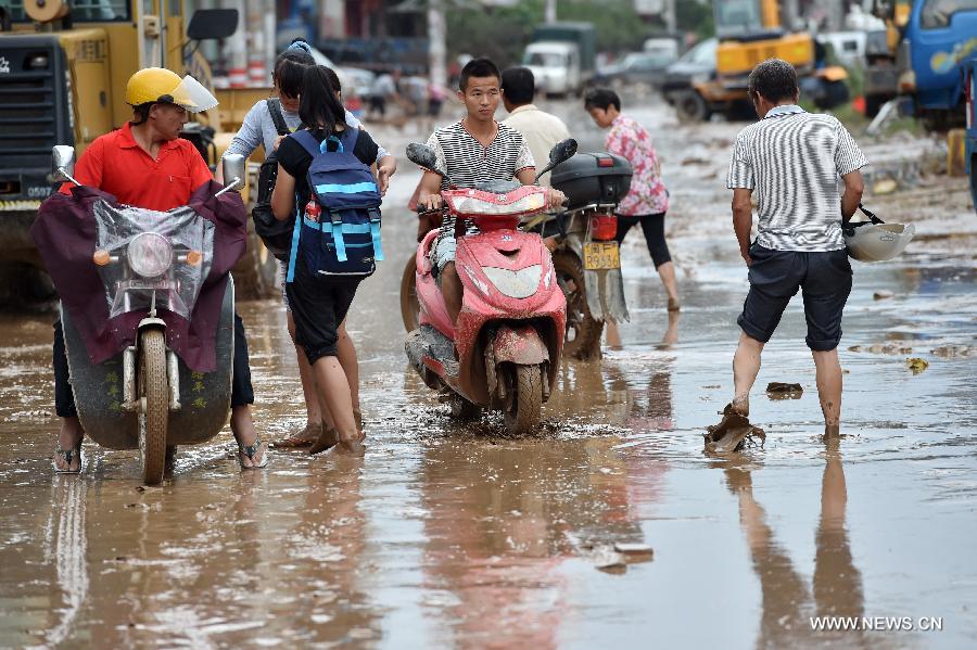 Les fortes pluies causent d'importants dégâts en Chine