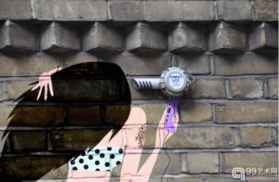 Une artiste française rend Londres amusante avec ses montages