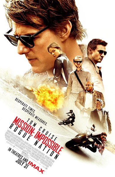 Le film "Mission : Impossible Rogue Nation" est en tête du box-office en Amérique du Nord