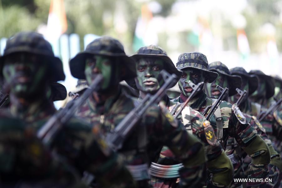 Côte d'Ivoire: parade militaire pour célébrer le 55e anniversaire de l'indépendance