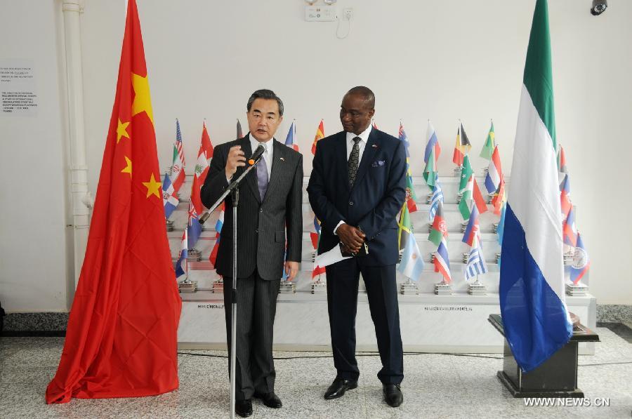 La Chine s'engage à aider le Sierra Leone après l'épidémie d'Ebola