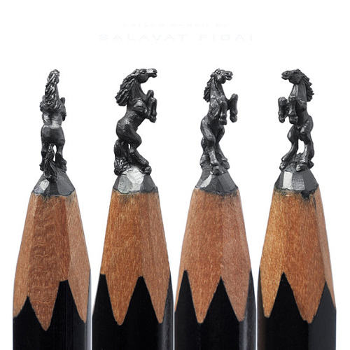 Les incroyables sculptures sur mine de crayon d'un artiste russe