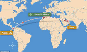 Emirates va lancer le vol sans escale le plus long du monde entre Dubaï et Panama