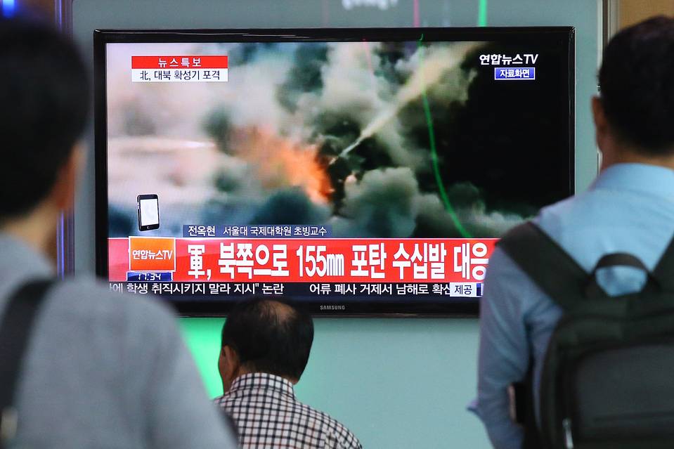 Echange de tirs d'artillerie entre la Corée du Sud et la Corée du Nord