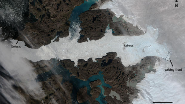 Un glacier du Groenland perd un morceau de glace grand comme Manhattan