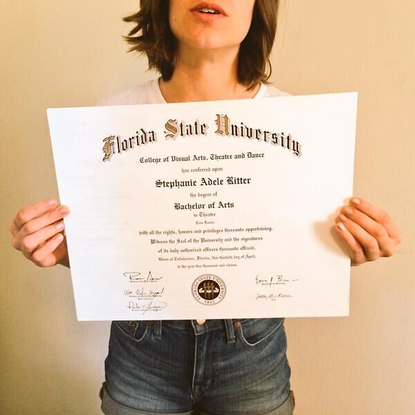 Une Américaine vend son diplôme de l'Université de Floride pour 50 000 Dollars