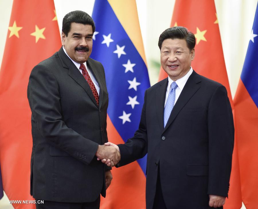 Xi Jinping rencontre son homologue vénézuélien