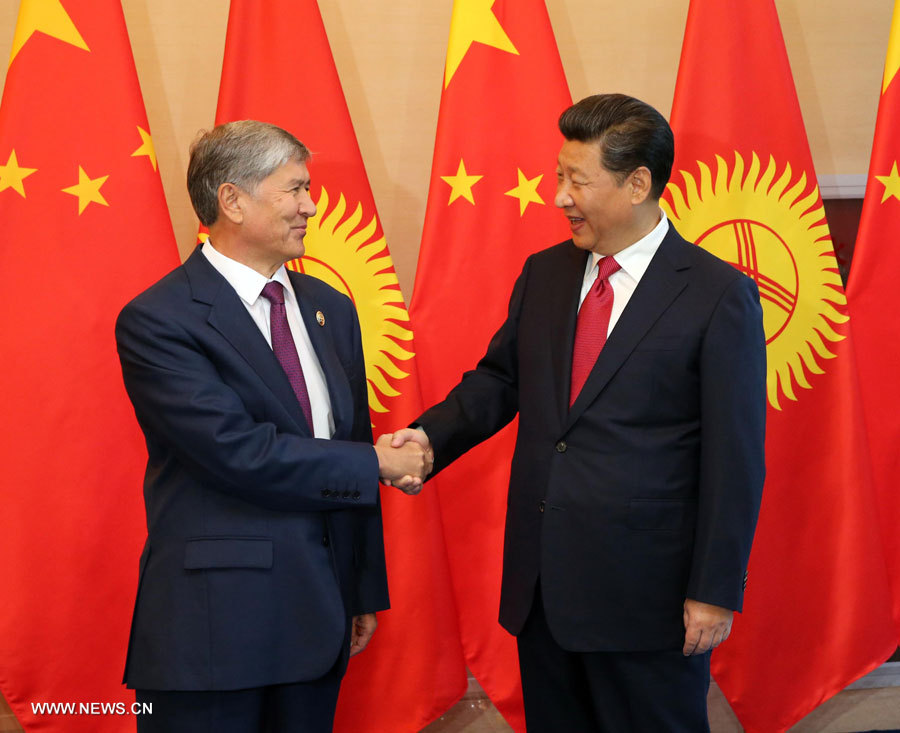 Le président chinois rencontre son homologue kirghize