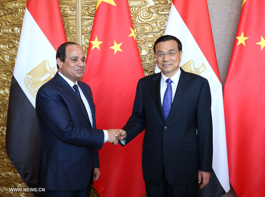 Le PM chinois rencontre le président égyptien