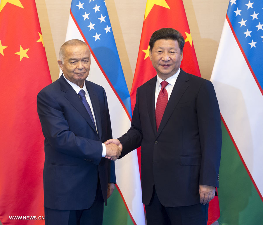Le président chinois rencontre son homologue ouzbek