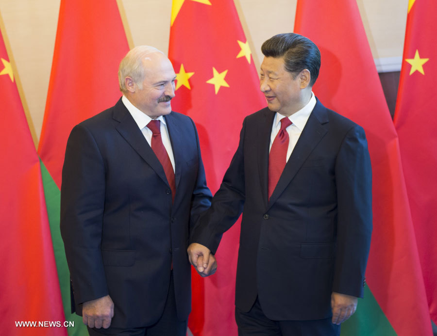 Xi Jinping rencontre son homologue biélorusse