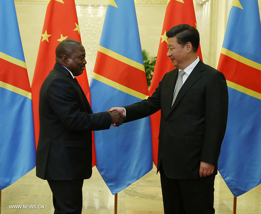 Le président chinois rencontre son homologue de la République démocratique du Congo