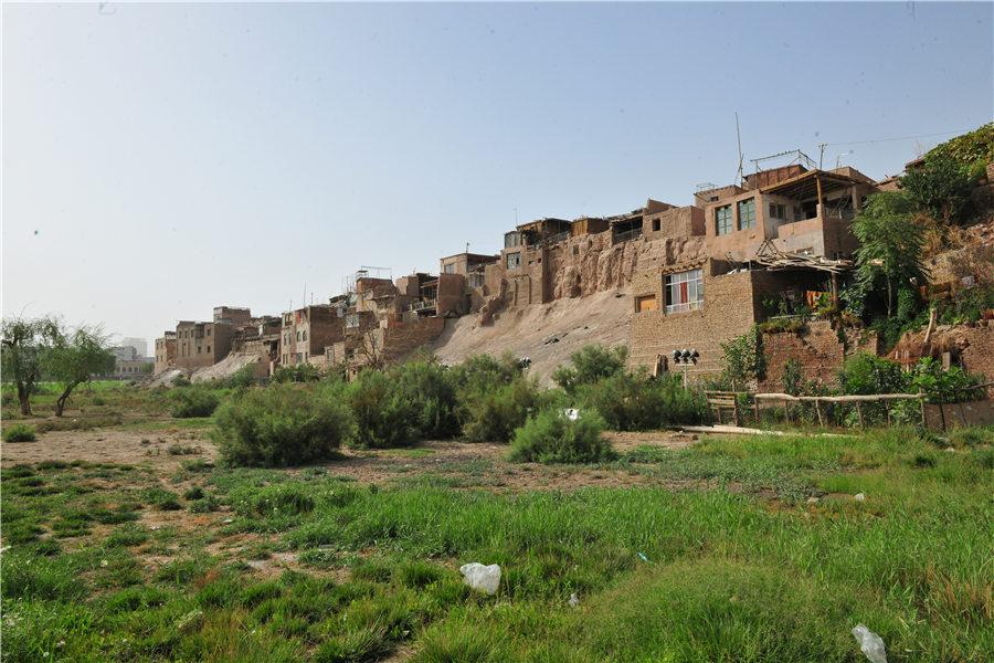 La vieille ville de Kashgar dans le Xinjiang est bien conservée