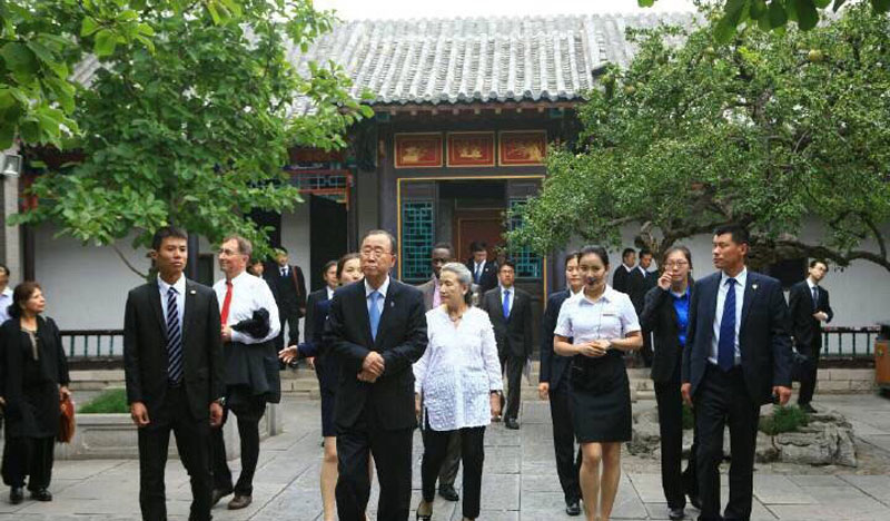 Baotuquan : Ban Ki-moon visite la ville des sources