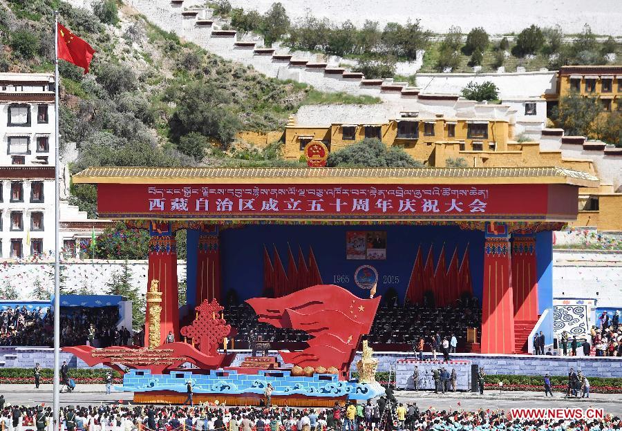 La Chine célèbre le 50e anniversaire de l'autonomie du Tibet