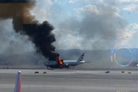 Un avion de British Airways prend feu à Las Vegas : 14 blessés