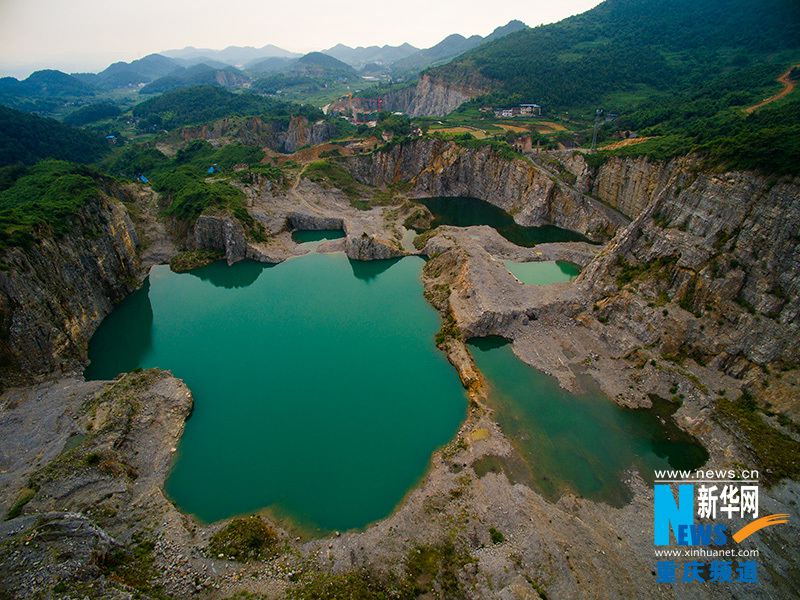 Sublime, le parc minier de Tongluoshan vu du ciel
