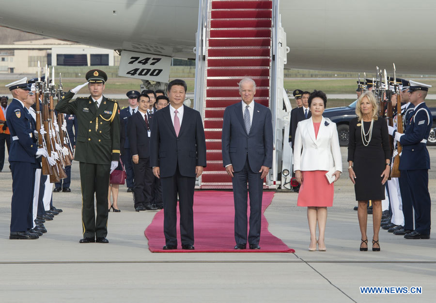Xi Jinping arrive à Washington