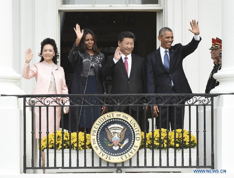 Début des entretiens entre MM. Xi et Obama à la Maison Blanche