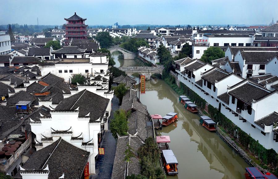 De superbes vues du comté de Feixi dans l'Anhui