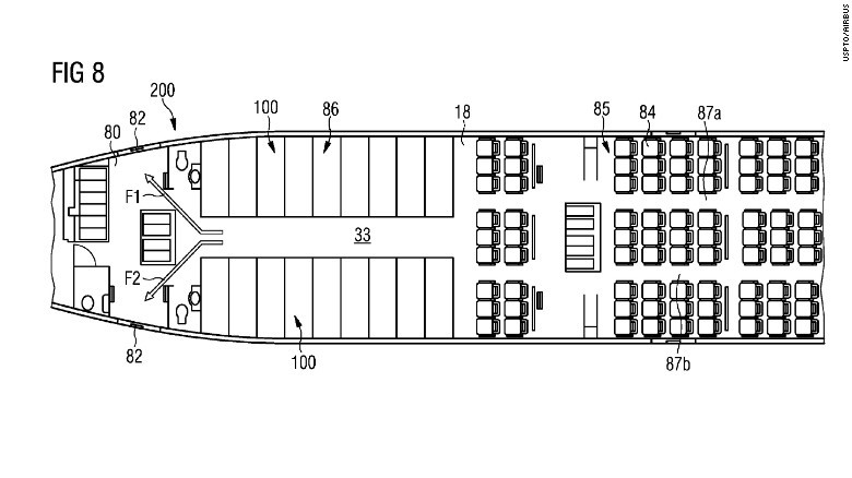 Airbus dépose un brevet pour équiper ses avions de couchettes