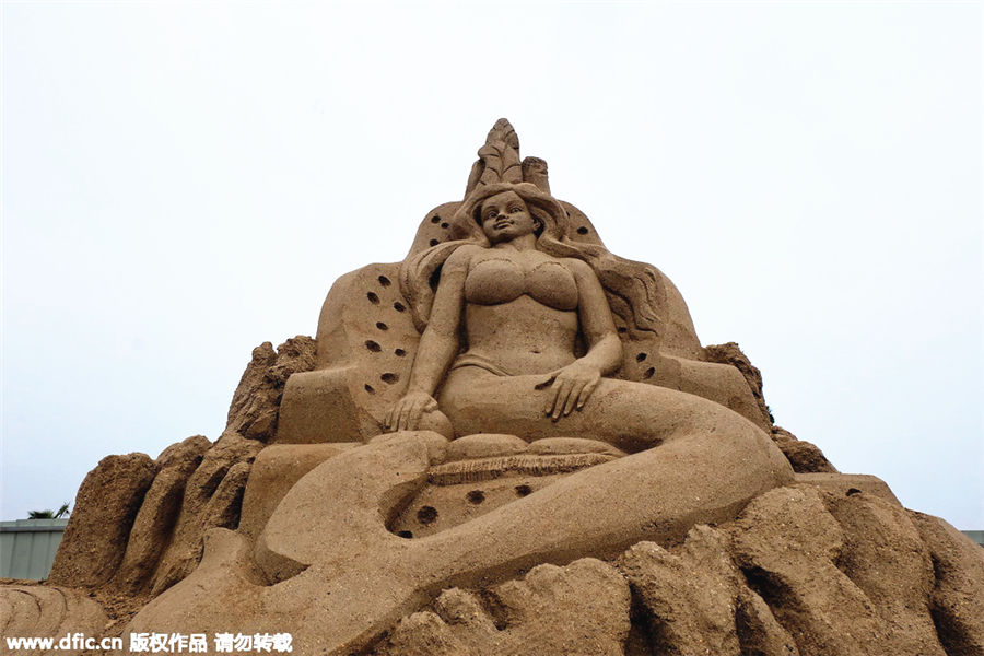 Des sculptures de sable en vedette dans le Hunan