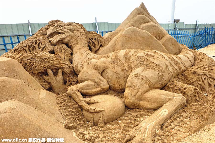 Des sculptures de sable en vedette dans le Hunan