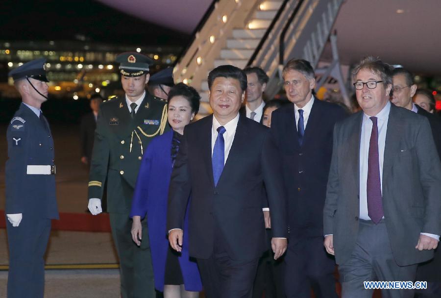 Xi Jinping, arrivé à Londres pour une visite d'Etat, entrevoit un 