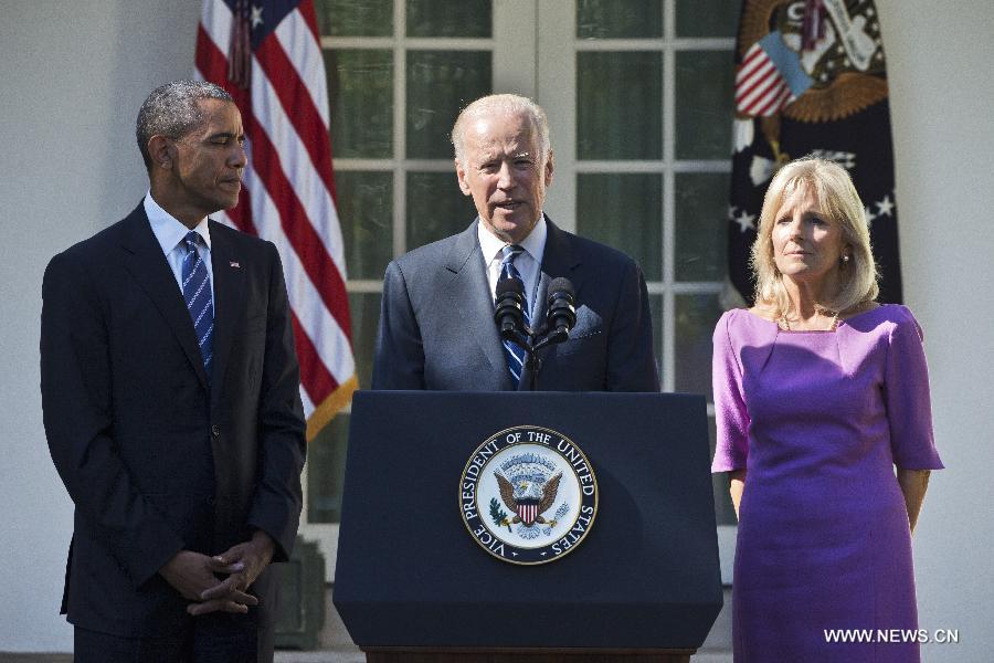 Le vice-président américain Joe Biden annonce qu'il ne sera pas candidat à la présidentielle