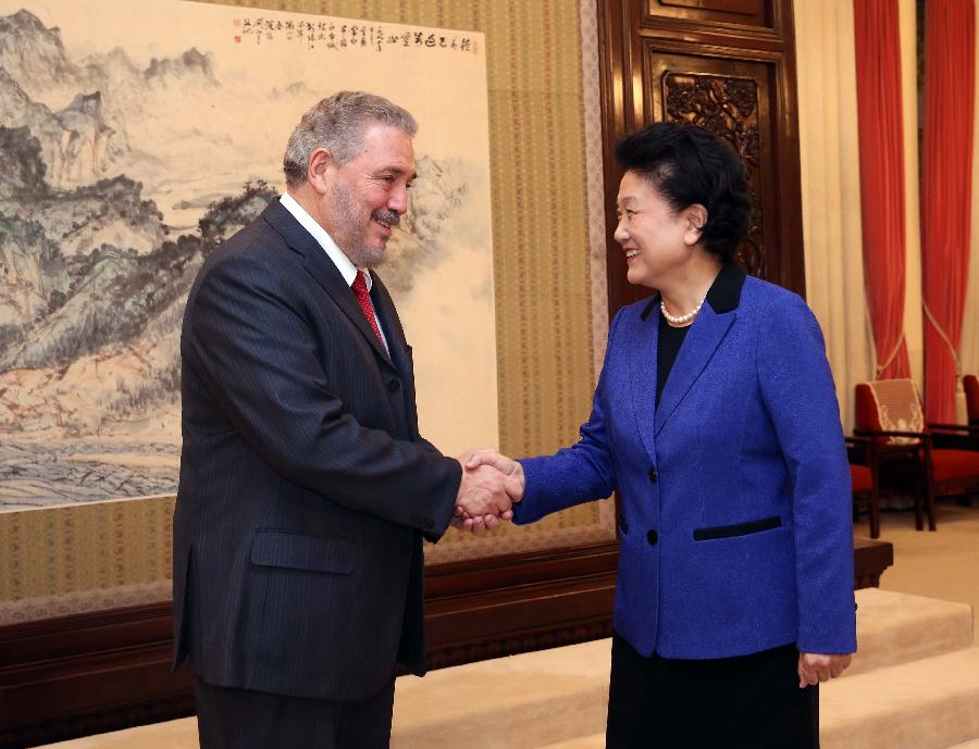 Une vice-PM chinoise rencontre une délégation d'invités cubains