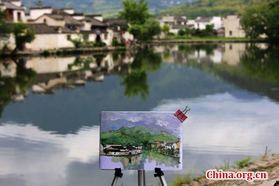 Paysage pittoresque du village de Hongcun