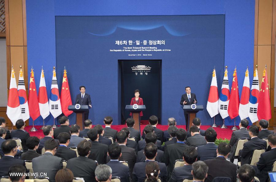 La Chine, la Corée du Sud et le Japon acceptent de traiter correctement les questions historiques