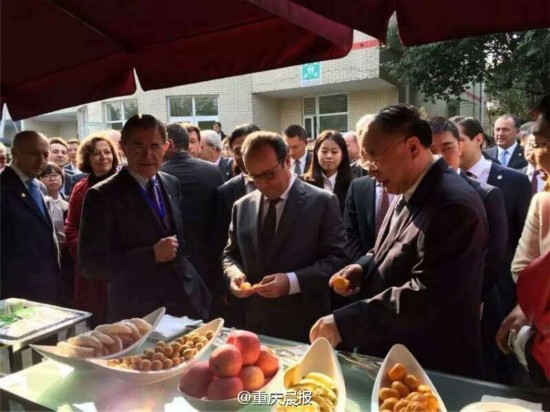 Le président français à Chongqing