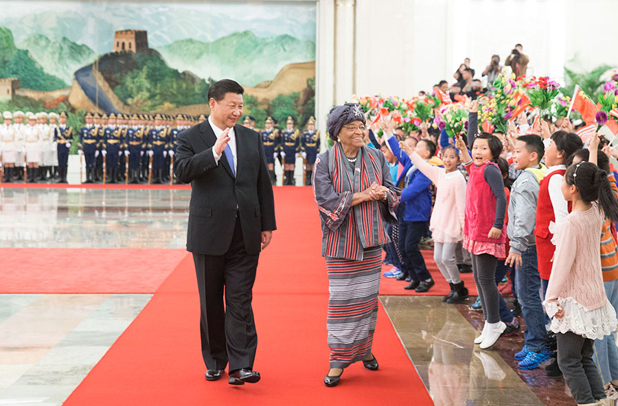 La Chine et le Liberia conviennent d'établir un partenariat global de coopération