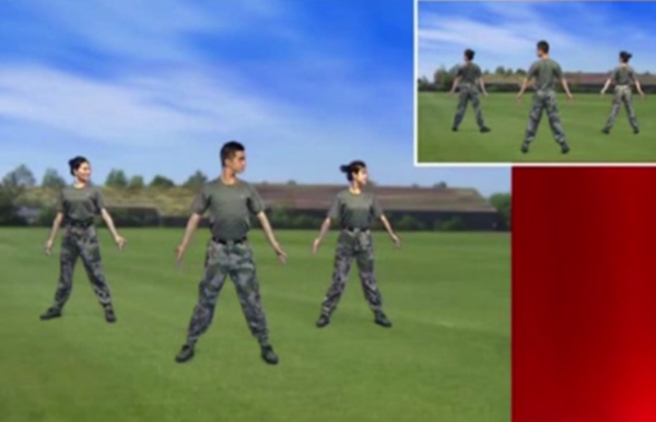 L'armée chinoise élabore un programme d'aérobic spécial pour ses soldats
