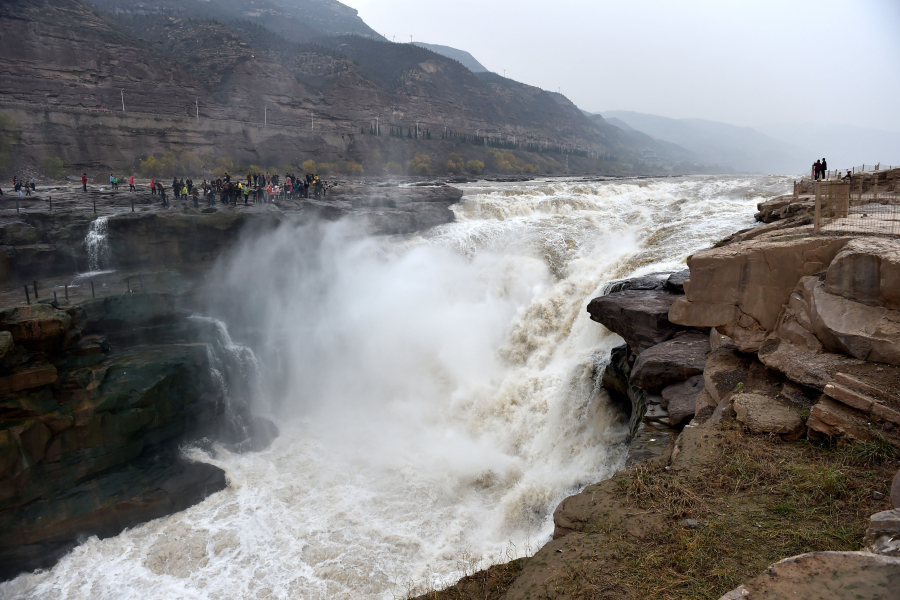 Chine : la cascade Hukou sur le fleuve Jaune