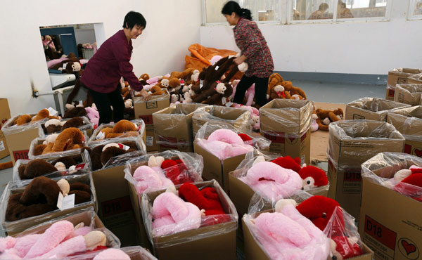 Noël approche, la vente des jouets chinois à l'étranger en plein boom